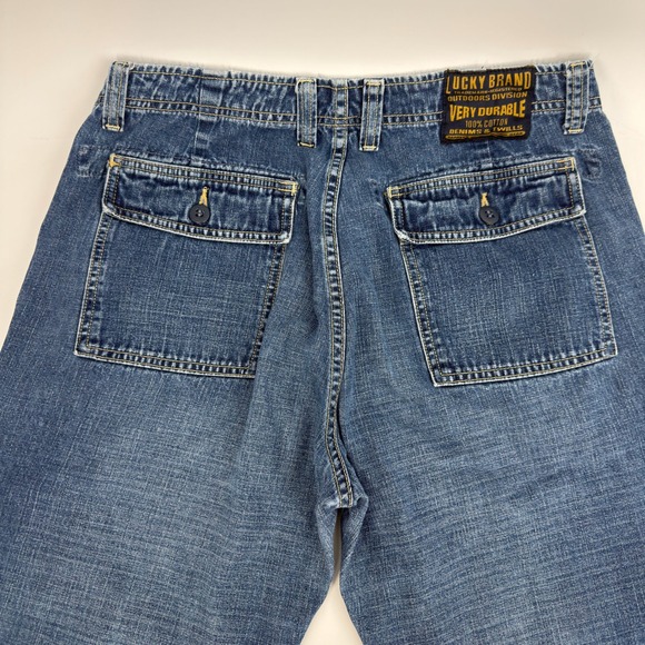 VTG Lucky Brand Gene Montesano Made in USA 90s Women 12/31 Carpenter Dungarees - Picture 8 of 12